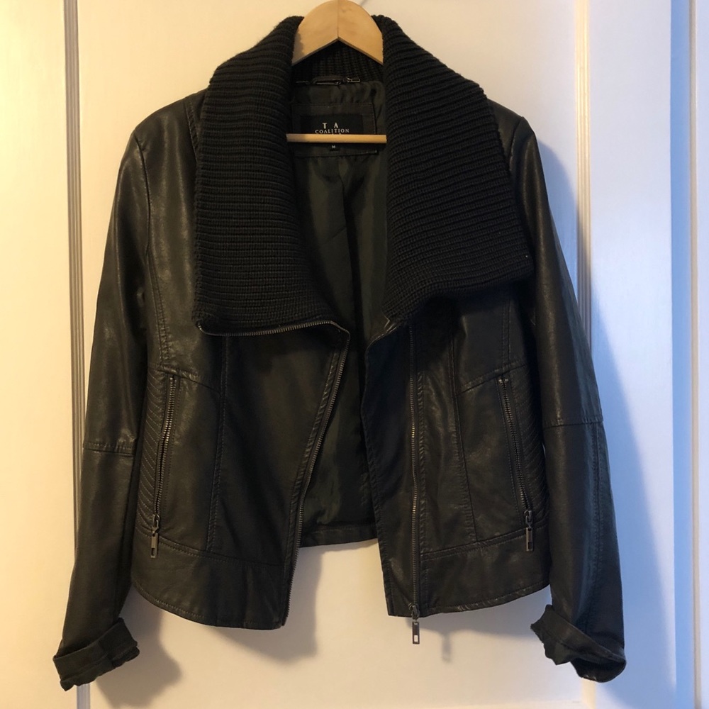 Vegan Leather Moto Jacket
